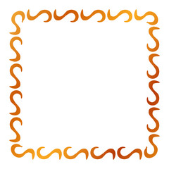 simple seamless vector gold golden square hand draw sketch floral border
