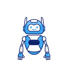 Robot character pose vector illustration design. Cute Cartoon Robot Illustration