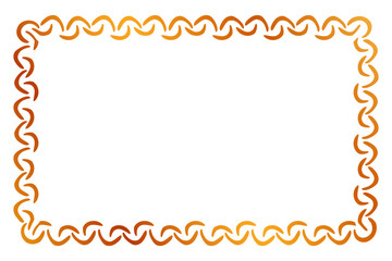 simple seamless vector gold golden rectangle hand draw sketch floral border