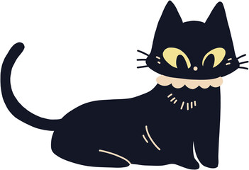 freehand drawing of halloween flower.