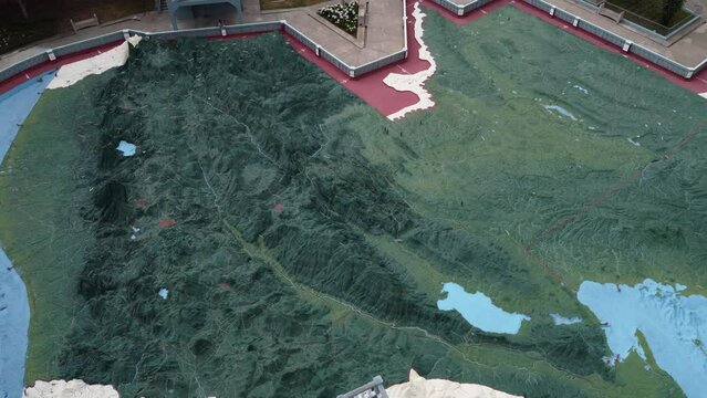 3D topo map in Guatemala City shows country's mountainous terrain