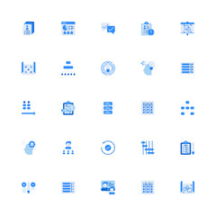 Project Management Monochrome 2d Icon. Editable stroke. Pixel Perfect at 32x32