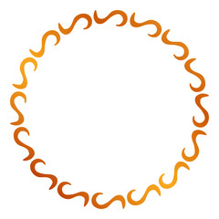 simple seamless vector gold golden circle hand draw sketch floral border
