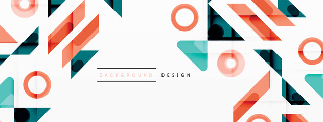 Fototapeta premium Creative modern geometric abstract backgroun design