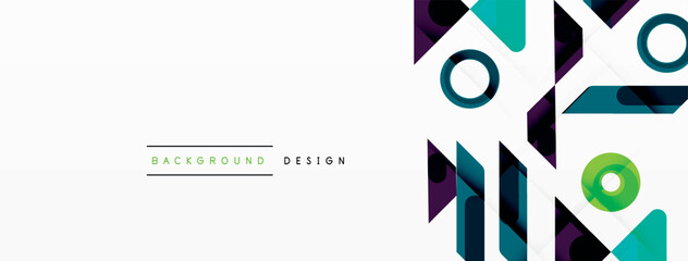 Creative modern geometric abstract backgroun design