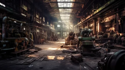  An abandoned bankrupt factory © didiksaputra