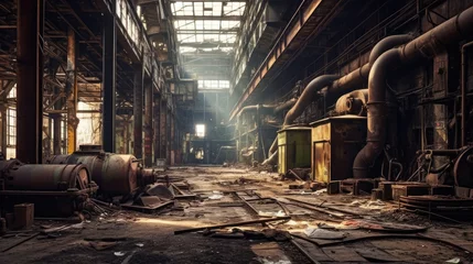 Outdoor kussens An abandoned bankrupt factory © didiksaputra