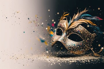 ceramic mask, traditional, elegant dark background mexico latin america