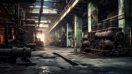 Stof per meter An abandoned bankrupt factory © didiksaputra