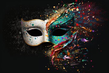 ceramic mask, traditional, elegant dark background mexico latin america
