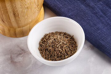 Zeera seeds in the bowl