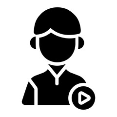 youtuber Solid icon
