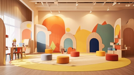 Fun children's playroom