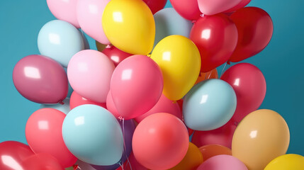 Fototapeta na wymiar Lots of colorful balloons