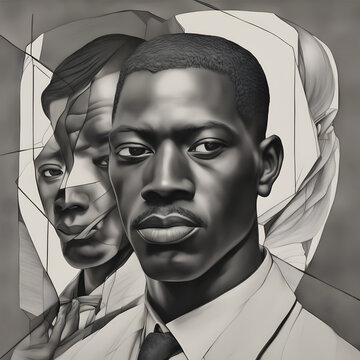 two-faced man. Generative AI