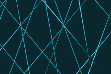 Abstract blue lines on dark background. Vector illustration