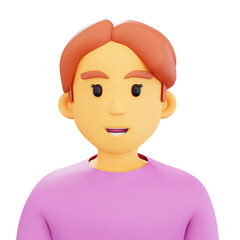 3D Man Avatar Illustration