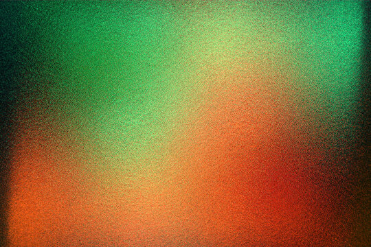 Black dark blue, green, orange, red, brown, gold, shiny glitter abstract gradient background with space. Twinkling glow stars effect. Like outer space, night sky, universe. Rusty, rough surface, grain