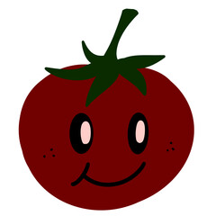 tomato smile, fresh vegetable