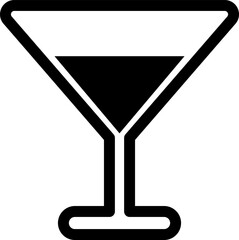 カクテル・リキュールのピクトグラムイラスト