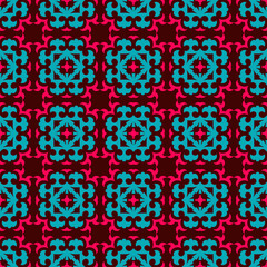 Vector ornamental seamless pattern. Vector illustration can be used for backgrounds, motifs, textile, wallpapers, fabrics, gift wrapping, templates. Design Paper For Scrapbook. Vector.