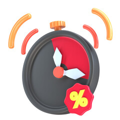 Black Friday Super Sale Rendered 3D Icon