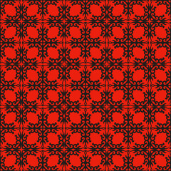 Seamless Asian pattern of the nomads style of Central Asia and Kazakhstan, Kyrgyzstan. Nomadic ethnic stamp style. Asian ornaments.	