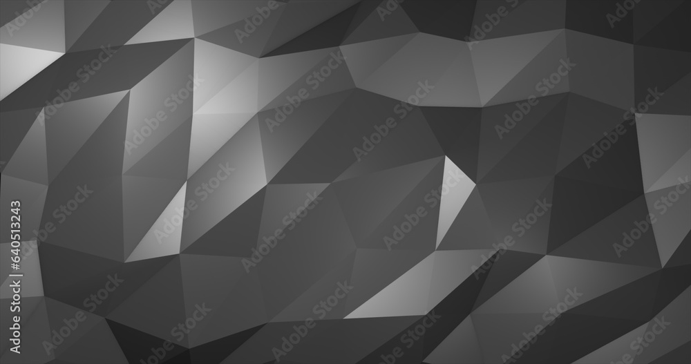 Poster abstract gray silver low poly triangular mesh background