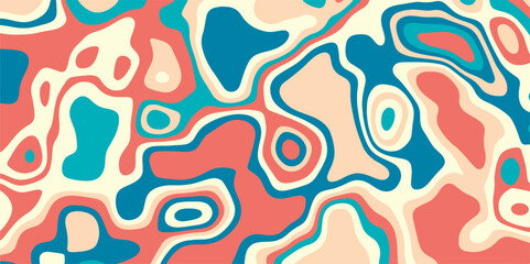 Multicolor abstract background. Modern background with fluid and organic shapes. Abstract light and color full wavy shapes background. Multicolor waves concept for banner.