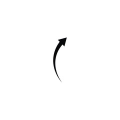 Black vector arrow icon Vector illustration design.