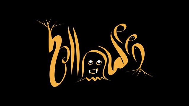 Motion graphic design about halloween