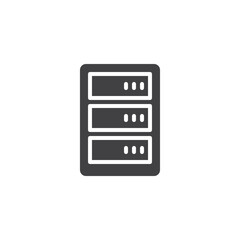 Data server vector icon