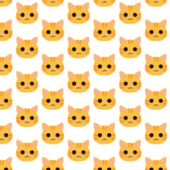 Very cute cat pattern design for decorating, wallpaper, wrapping paper, fabric or etc.