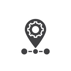 Repair service location vector icon