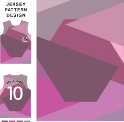 Abstract origami concept vector jersey pattern template for printing or sublimation sports uniforms football volleyball basketball e-sports cycling and fishing Free Vector.