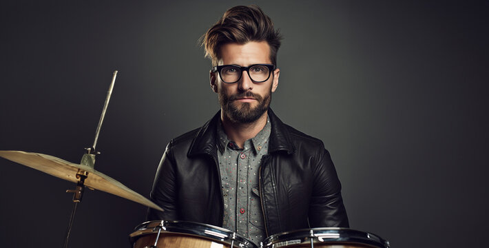 drummer in the studio handsome thirty five hd wallpaper