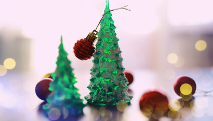 Christmas or New Year dark wooden background, Xmas board framed with season decorations, space for a text