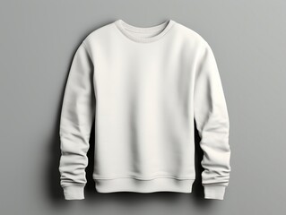 Sweatshirt mockup with isolated white background generative ai