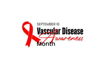 Vascular Disease Awareness Month background template Holiday concept