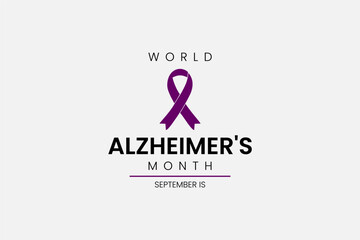 World Alzheimer's Month background template Holiday concept