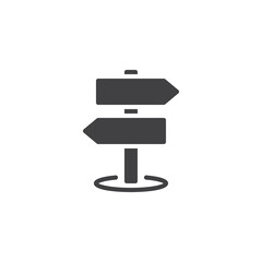 Guidepost vector icon