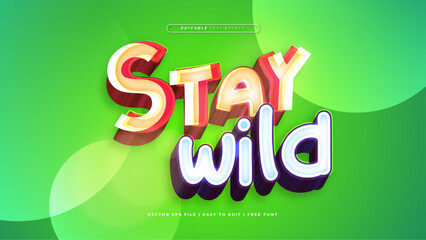 Star Wild Comic style editable text effect