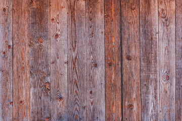 Fototapeta premium Rustic brown wooden wall texture as background