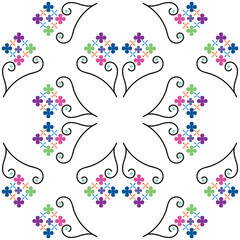 Nice seamless pattern design Vector.