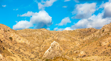 beautiful Spanish mountain landscape, Aragon in Spain