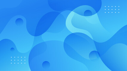 Blue gradient background design. Abstract geometric background with liquid shapes. Cool background design for posters.