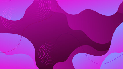 Purple gradient background design. Abstract geometric background with liquid shapes. Cool background design for posters.