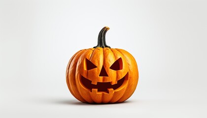 Fototapeta premium Halloween pumpkin isolated on white