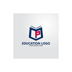 Education mtp letter logo, Book logo 