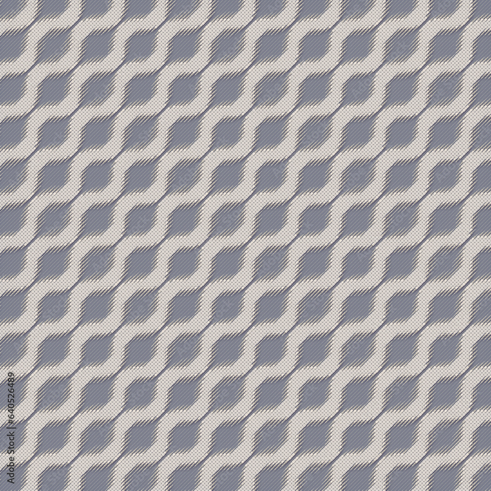 Aufkleber 3d rendering digital illustration of a repeating white geometric pattern